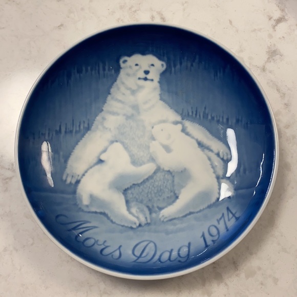 1974 B&G Mothers Day Polar Bear Plate - Picture 2 of 3